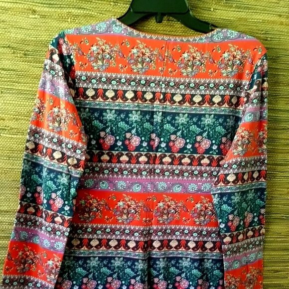 Xhilaration Abstract Print Dress 🌀 Cotton Stretch  Preowned Slay - Picture 2 of 9